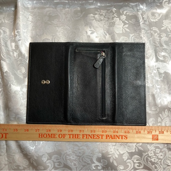 Eddie Bauer Genuine Leather Wallet Billfold Clutch - Picture 4 of 12